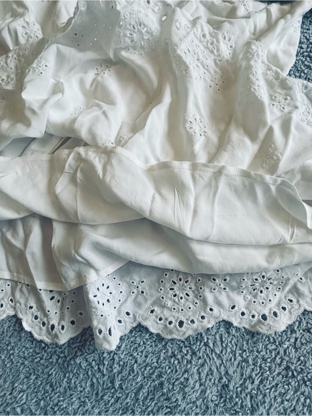 Torrid Ivory Eyelet Tank Top - Picture 7 of 7